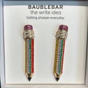 BaubleBar Crystal Colored Pencil Earrings ✨✏️
